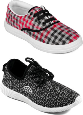 

Asian women's casual shoes combo pack of 2 Casuals For Women(Multicolor