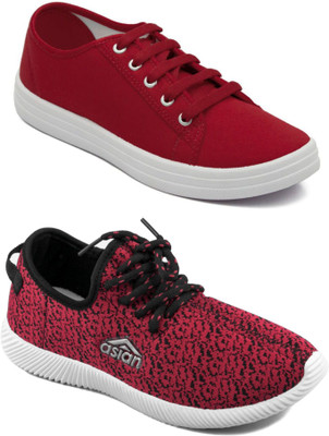 

Asian women's casual shoes combo pack of 2 For Women(Multicolor