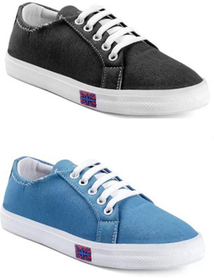 

Paduki 6021 Combo Shoes Casuals For Women(Multicolor, Blackblue