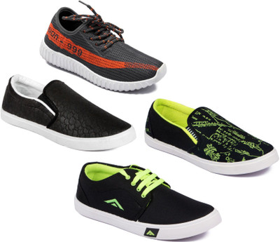 

Asian Men Casual & Running Shoes Combo Pack of 4 Casuals For Men(Multicolor