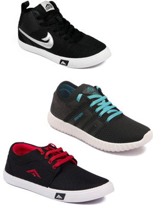 

Asian men's casual & sports shoes combo pack of 3 Casuals For Men(Multicolor