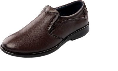 

Zebra Zebra Men's Formal Brown PU Leather Shoe Slip On For Men(Brown