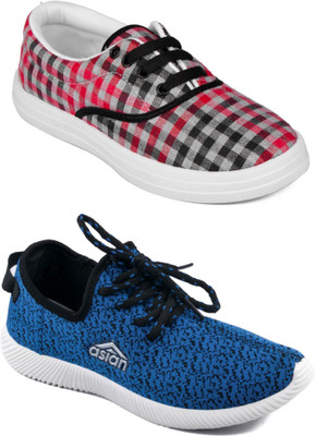 

Asian women's casual shoes combo pack of 2 Casuals For Women(Multicolor