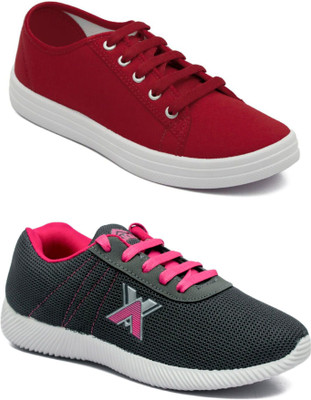 

Asian women's casual shoes combo pack of 2 For Women(Multicolor