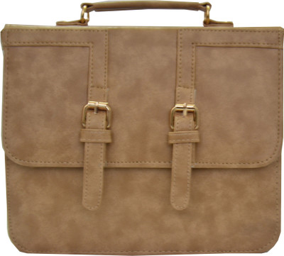 

ADORSY Girls Casual Beige Leatherette Sling Bag