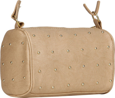 

WhiteAsh Girls Casual Beige PU Sling Bag
