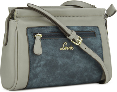 

Lavie Women Casual Blue, Grey PU Sling Bag