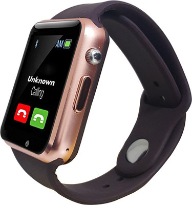 

sips A1 GOLDEN Golden Smartwatch(Brown Strap Regular)