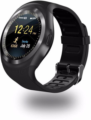 

MOUSETRAPS Y1 Black Smartwatch(Black Strap Screen Size: 1.56 inch)
