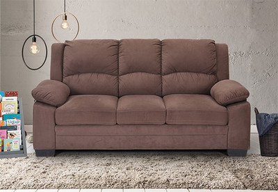 

RoyalOak Magna Fabric 3 Seater Sofa(Finish Color - Brown)
