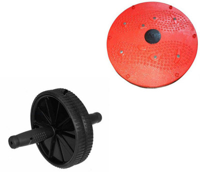 

Instafit Tummy Twister With Ab wheel roller Ab Exerciser(Red, Black), Black;red