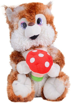 

Tako bell Mutlicolour Fur Squirrel Soft Toys - 40 cm(Multi collor)