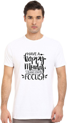 Redfool Fashions Graphic Print Men Round Neck White T-Shirt