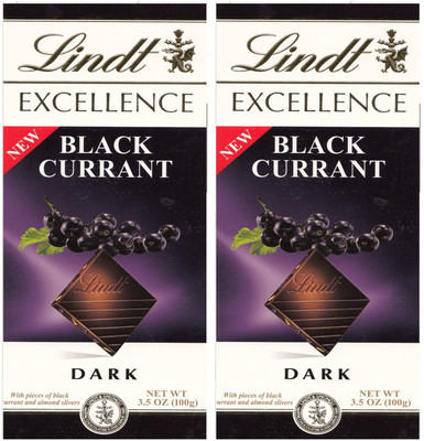 

Lindt Excellence Black Currant Dark Chocolate, 100g - (Pack of 2) Bars(Pack of 2, 100 g)