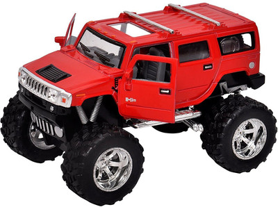 

Kinsmart 1:40 Scale Die-Cast 2008 H2 SUV Monster (Off Road) Hummer - Red(Red)