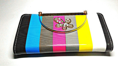 

Bidgap Women Multicolor Canvas Wallet(5 Card Slots), Blue