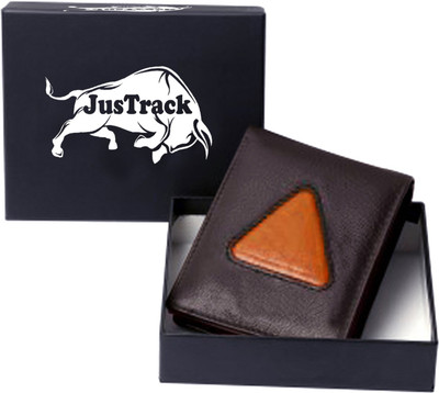 

JusTrack Men Brown, Tan Genuine Leather Wallet(8 Card Slots)