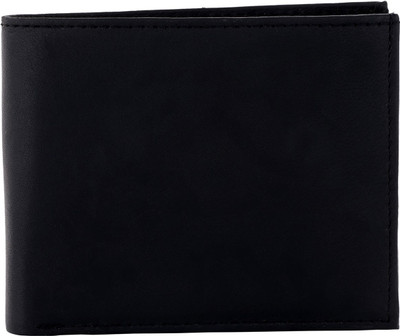 

Husamsons Men Black Genuine Leather Wallet(11 Card Slots)