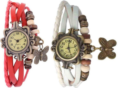 

MAPA STYLE Red And White Vintage Collection Analog Watch Girls Or Womens MPSTYLE 070 Watch - For Women