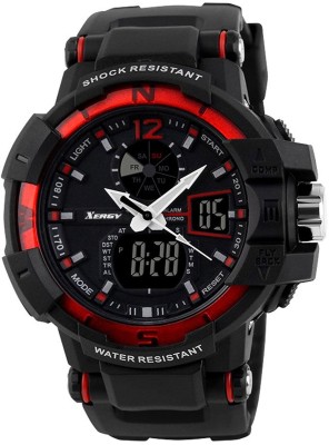 Xergy PeaceMaker Series Water Resistant , Alarm, Stopwatch , LED Light , Dual time Analog-Digital Watch  - For Men   Watches  (Xergy)