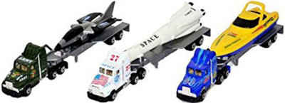

Bonkerz Super Fast Running Wheel Truck Trailors Set of 3(Multicolor)