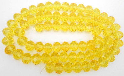 

jaz Jaz's 70pcs Faceted Crystal Rondelle Loose Spacer Beads Jewelry Findings Dia.-10mm,Thickness-8mm, Colour-Orange, 70 pcs.