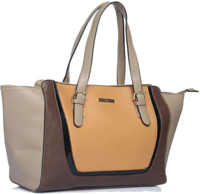 

Addons Smartly patched tote Shoulder Bag(Grey, 5 L)
