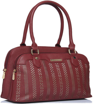 

Addons Geometric Laser Cut Duffle Shoulder Bag(Maroon, 5 L)