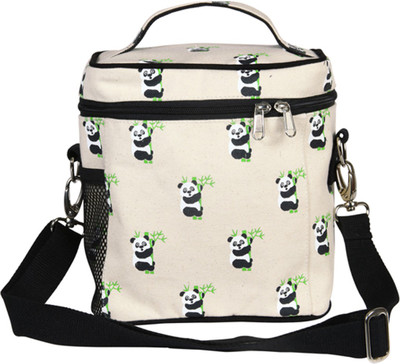 

ECORIGHT Lunch Bag - Reusable Cotton Canvas & Eco Friendly - ideal for adults and children - Printed "Pandas" (Natural) Waterproof Lunch Bag(Beige, 5 L)