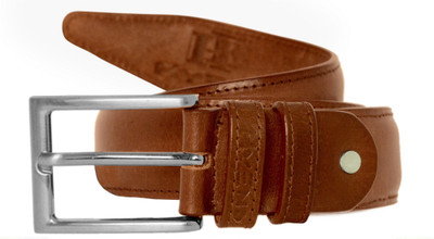 

HyEnd Men Formal, Casual, Evening, Party Tan Genuine Leather Belt