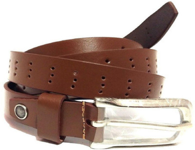 

ARIZIC Girls Casual Tan Genuine Leather Belt, Brown