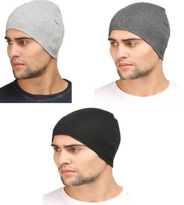 20% OFF on Huntsmans Era Cotton Helmet cap Skull Cap(Pack of 3) on