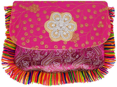 

Bagaholics Casual Pink Clutch