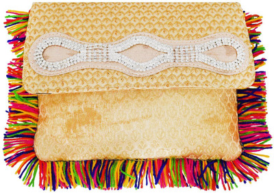 

Bagaholics Casual Gold Clutch