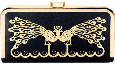 

UTKARS FASHION Casual Black Clutch