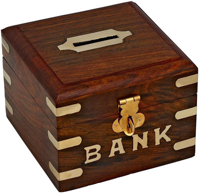 

Triple S Handicrafts CB004 Coin Bank(Brown)