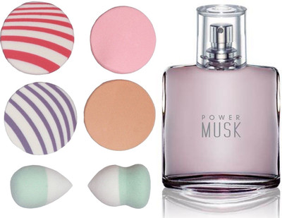 

Oriflame Sweden MUSK Power Musk Eau de Toilette 50ml (25472) With Puff Sponge(Set of 7)