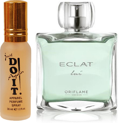 

Oriflame Sweden ECLAT Lui Edt 75ml (32950) With Just Doit Parfume 30ml(Set of 2)