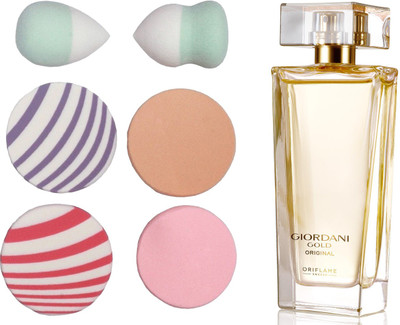 

Oriflame Sweden Giordani Gold Original Eau de Parfum 50ml (32150) With Puff Sponge(Set of 7)