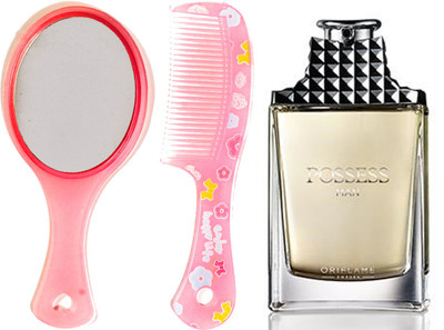 

Oriflame Sweden Possess Man Eau de Toilette 75ml (31825) With Mirror & Comb Set(Set of 3)
