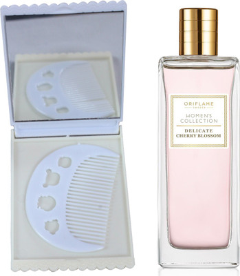 

Oriflame Sweden Women's Collection Delicate Cherry Blossom Eau de Toilette 50ml (32440) With Comb & Mirror Set(Set of 3)