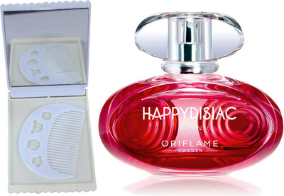 

Oriflame Sweden Happydisiac Woman Eau De Toilette 50ml (31630) With Comb & Mirror Set(Set of 3)