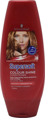 

Schwarzkopf Supersoft Colour Shine Red Berries Conditioner, Highlighted Hair - 250ml(250 ml)
