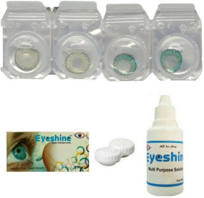 Eyeshine grtrgn Monthly Contact Lens(0, green, Pack of 4)