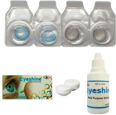 

Eyeshine bugy2p Monthly Contact Lens(0, Blue, grey, Pack of 2)