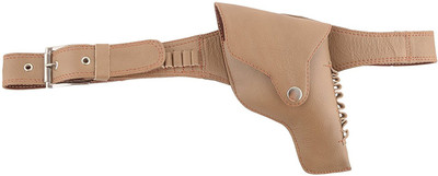 

SHAH 32 Bore Revolver Cover with Belt and Flap Racquet Carry Case/Cover Free Size(Brown)