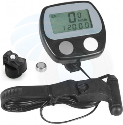 

AlexVyan 15 Function Two(2) Button Bicycle Computer Odometer Speedometer Digital LCD Bike Meter Waterproof Sensor Wired Cyclocomputer