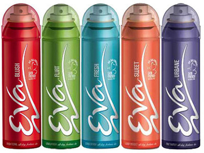 

EVA Ladies Deodrant Set of 5 Deodorant Spray - For Women(625 ml, Pack of 5)