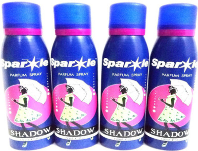 

Sparkle SHADOW Deodorant Spray - For Women(600 ml, Pack of 4)