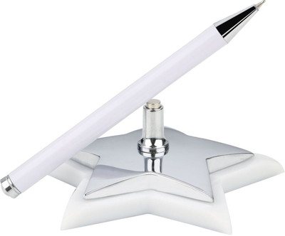 Tiamo 2 Compartments metal penstand(White)